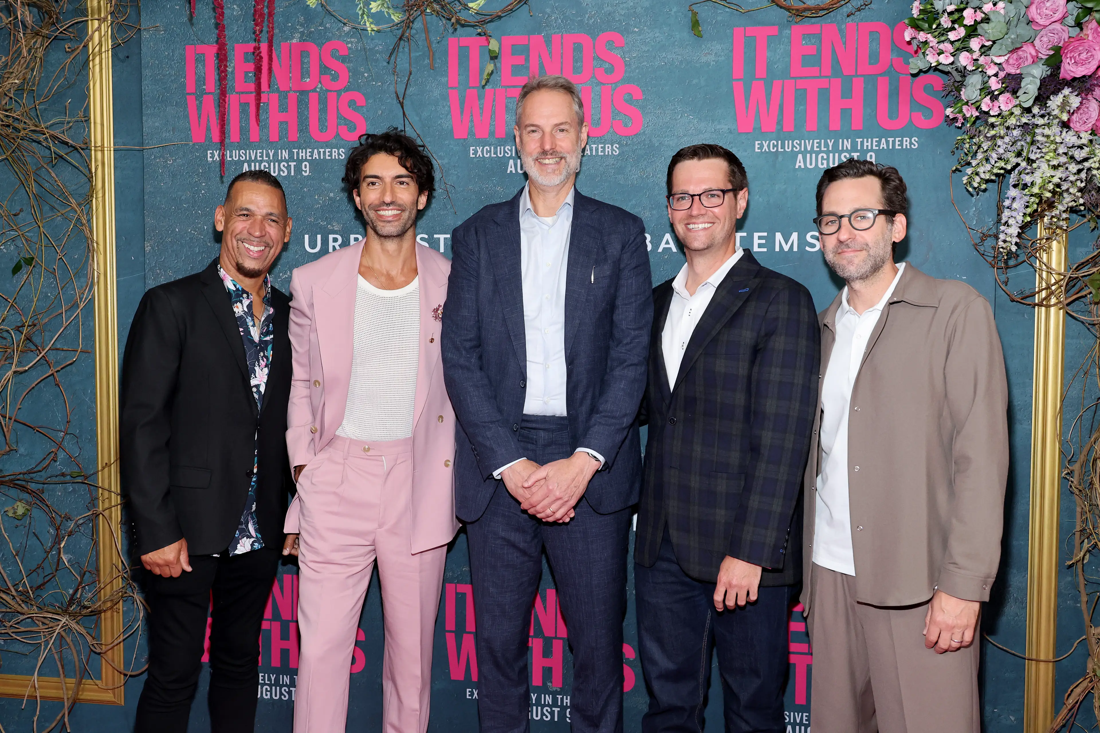 Steve Sarowitz (middle) with Justin Baldoni at the 'It Ends With Us' premiere (Cindy Ord/Getty Images)