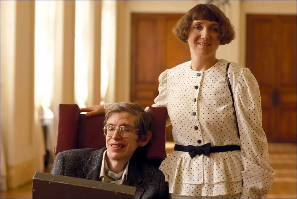 Hawking and his ex-wife Jane Hawking pictured back in 1989 (Gilles BASSIGNAC/Gamma-Rapho via Getty Images)