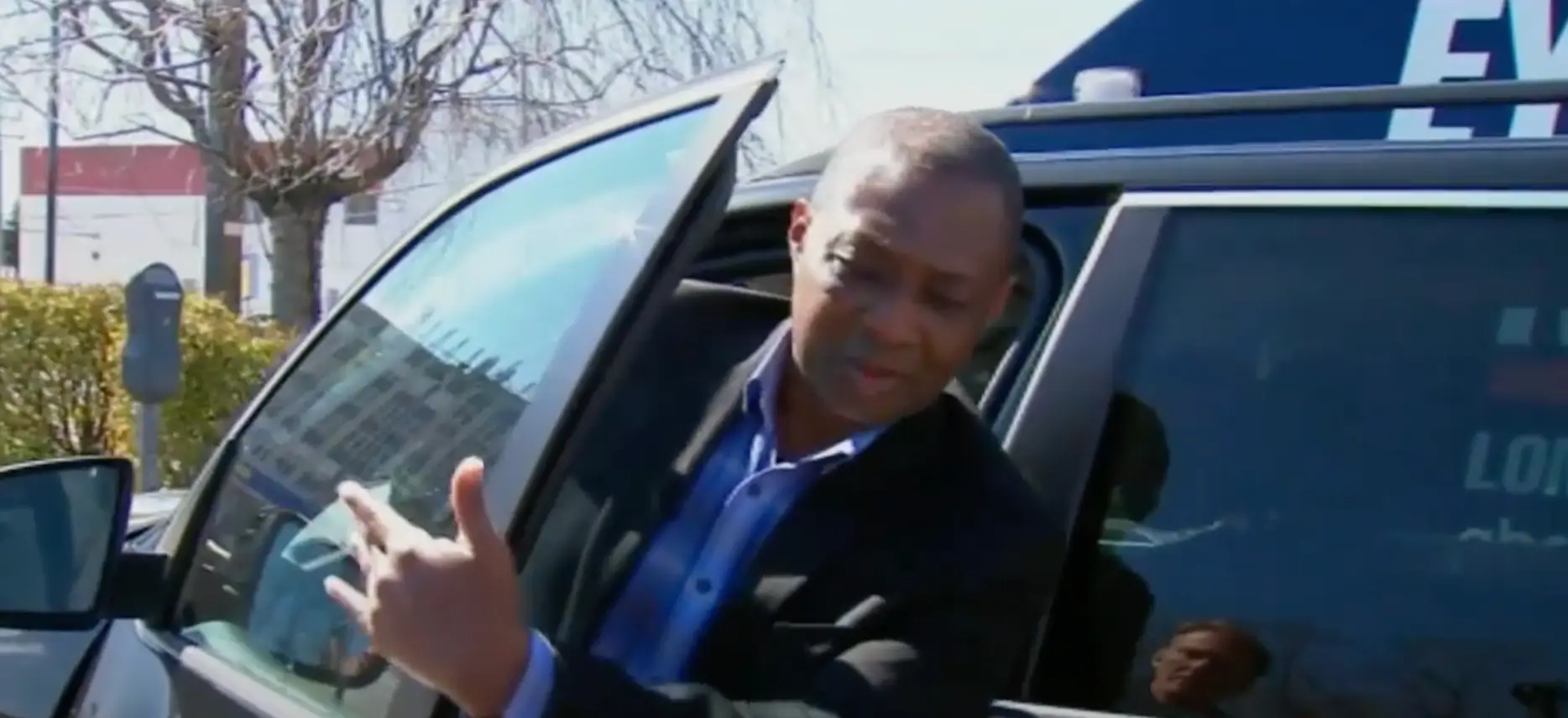 Boateng still has his BMW X5. (YouTube/Eyewitness News ABC7NY)