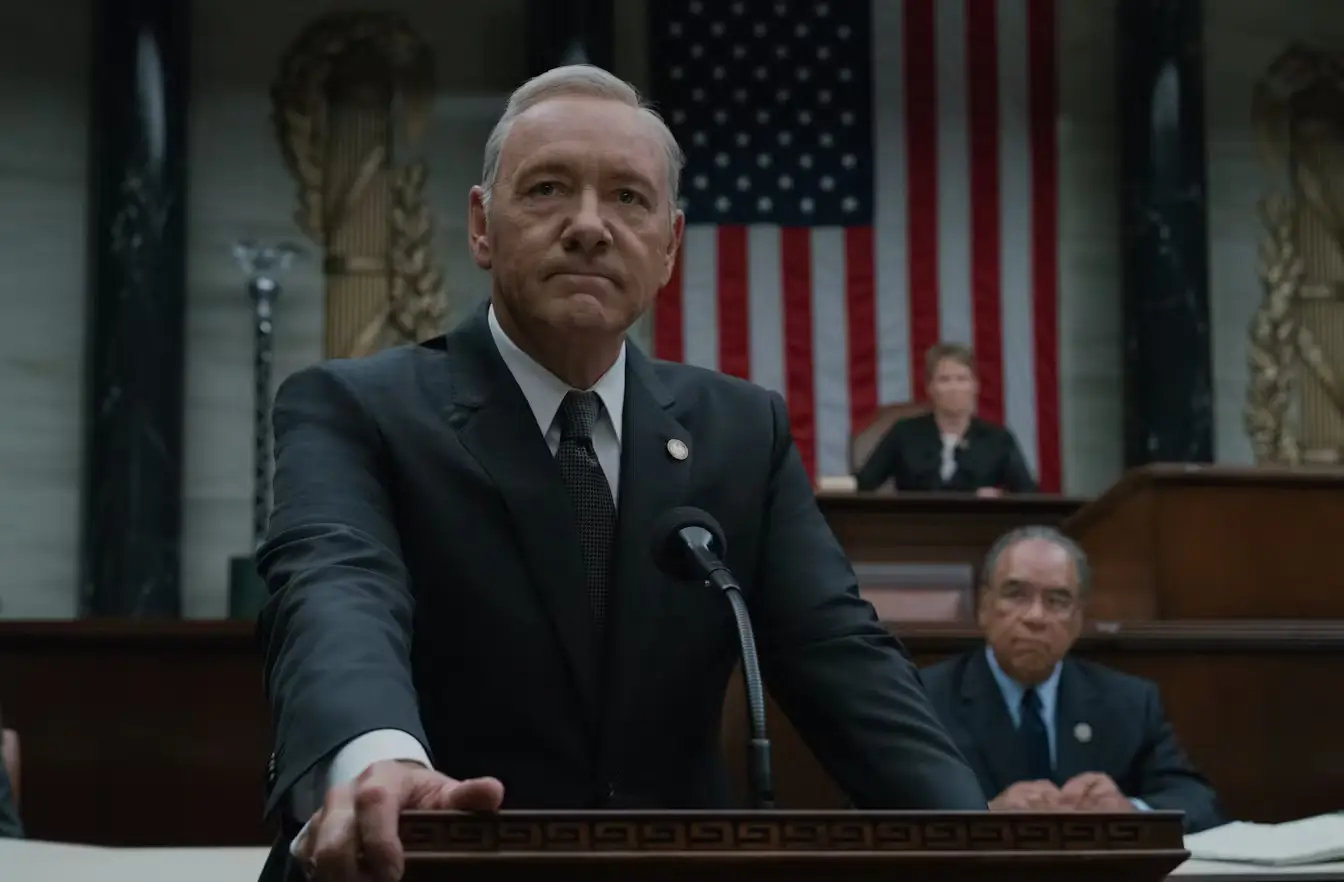 The House of Cards star was swiftly booted off the Netflix show in 2017 (Netflix)