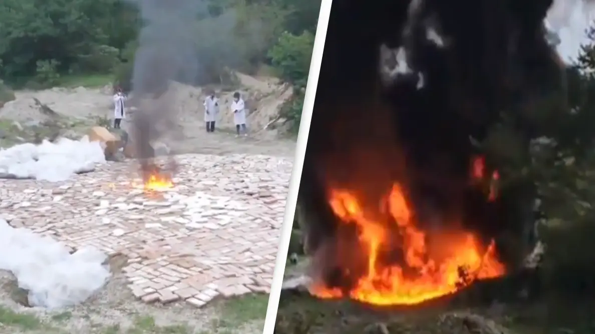 El Salvador authorities burn 2.7-ton pile of cocaine worth $67,000,000