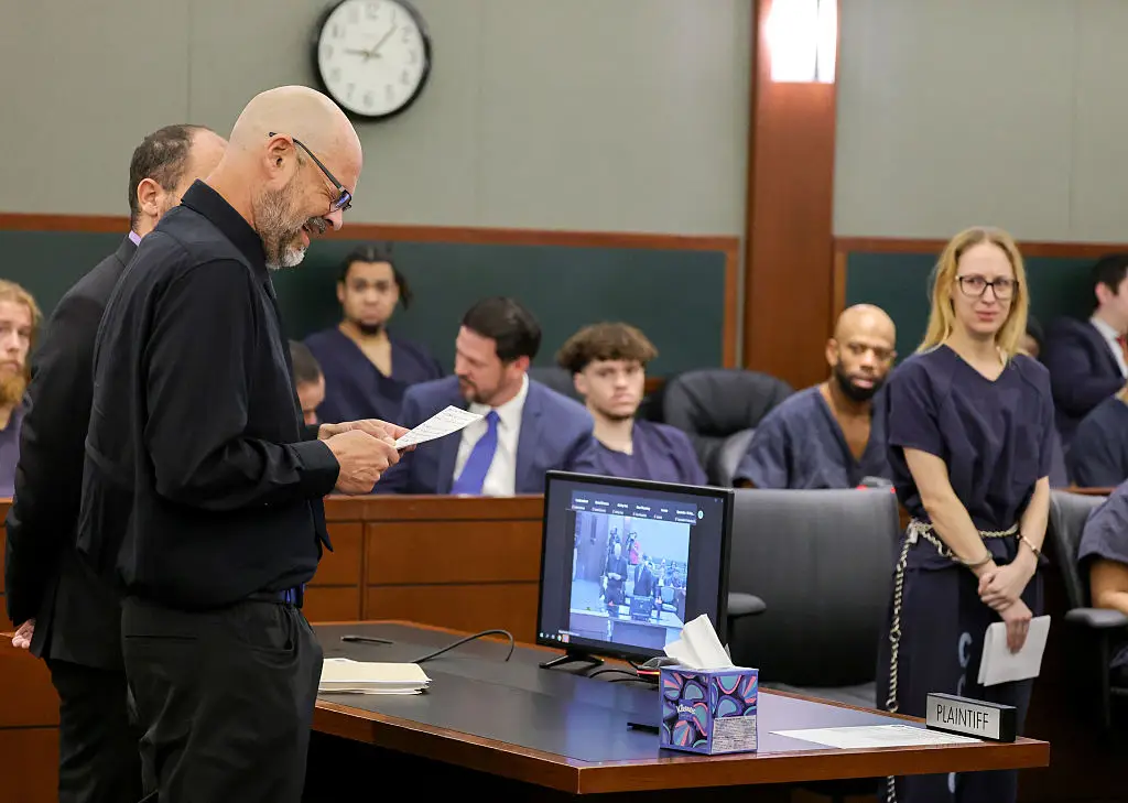 Aaron Goodwin came face-to-face with Victoria in court (Ethan Miller/Getty Images)