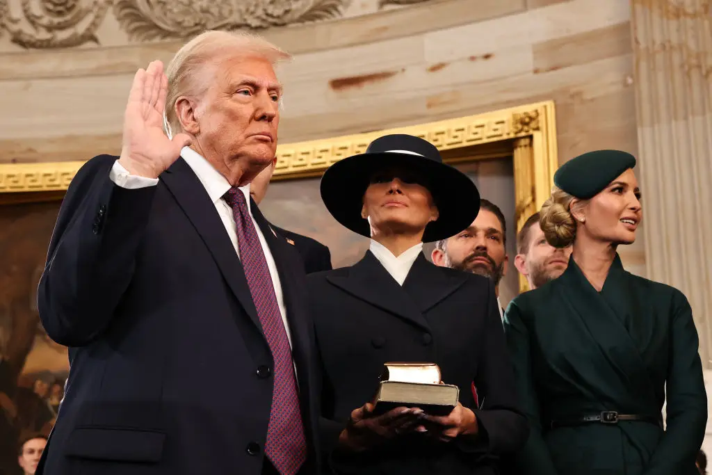 Melania previously admitted that her husband's first term of presidency was 'challenging', but that she was ready for the second (Chip Somodevilla/Getty Images)(Chip Somodevilla/Getty Images)