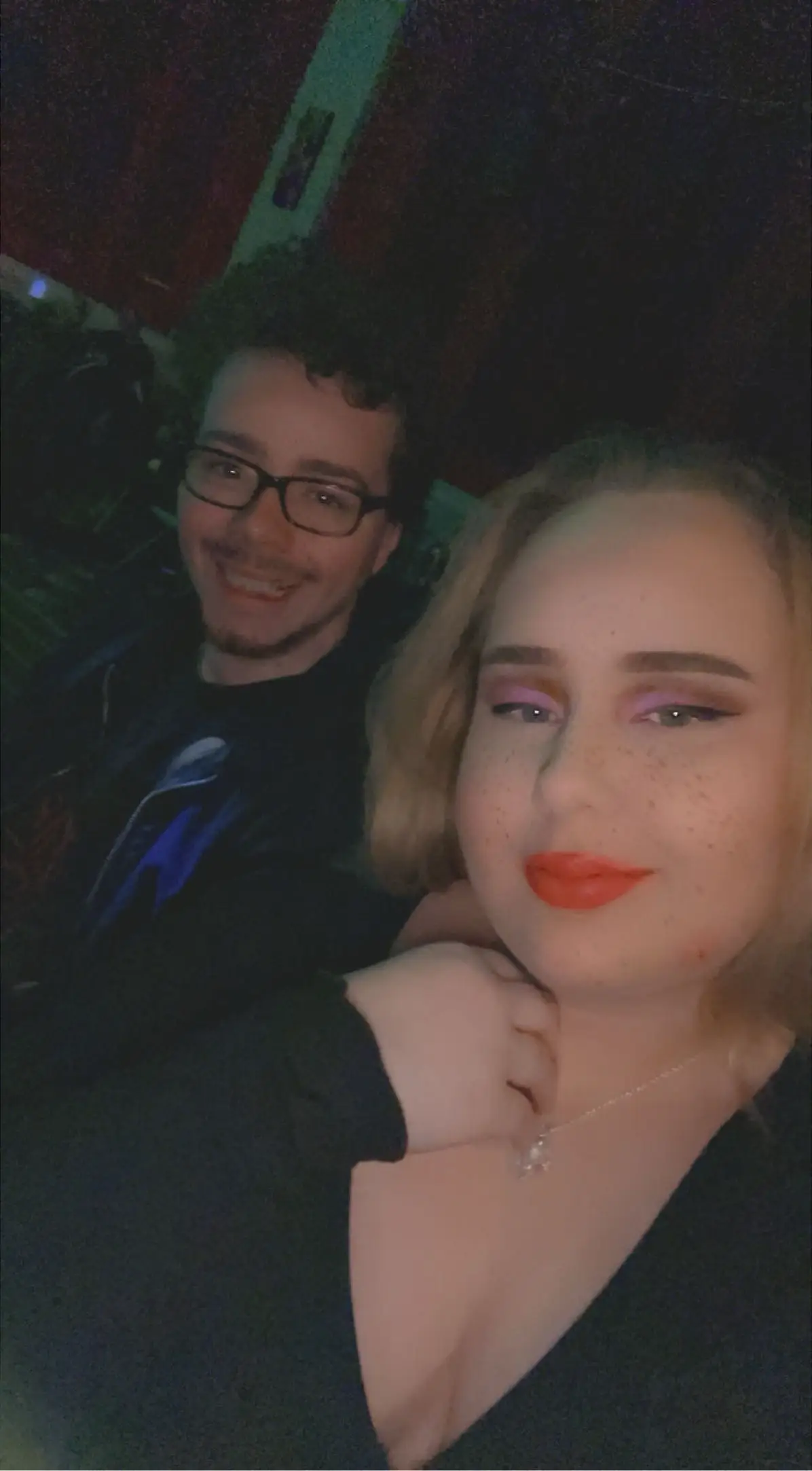 Caitlyn all smiles with her partner only hours before she would end up in hospital (Caitlyn Sophie)