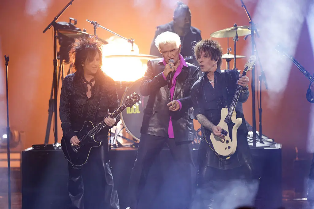Idol performed a medley of his hits during the show (Francis Specker/CBS via Getty Images)