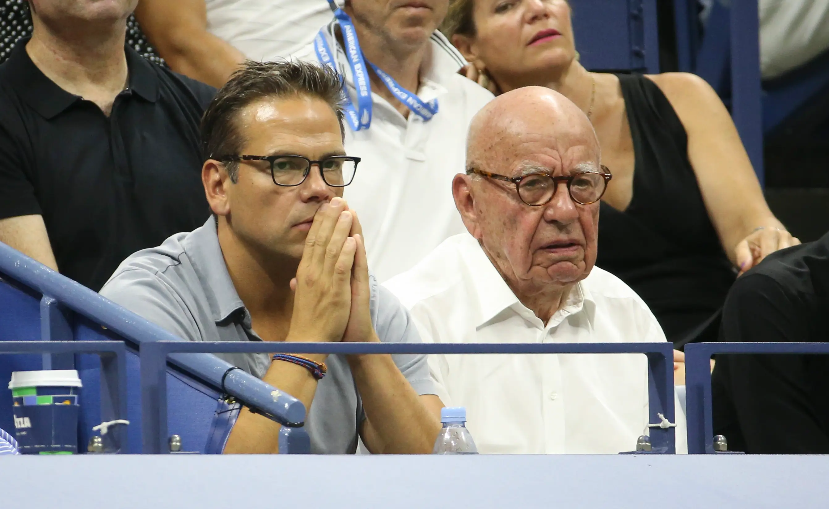 Rupert Murdoch will be succeeded by his son Lachlan (left).
