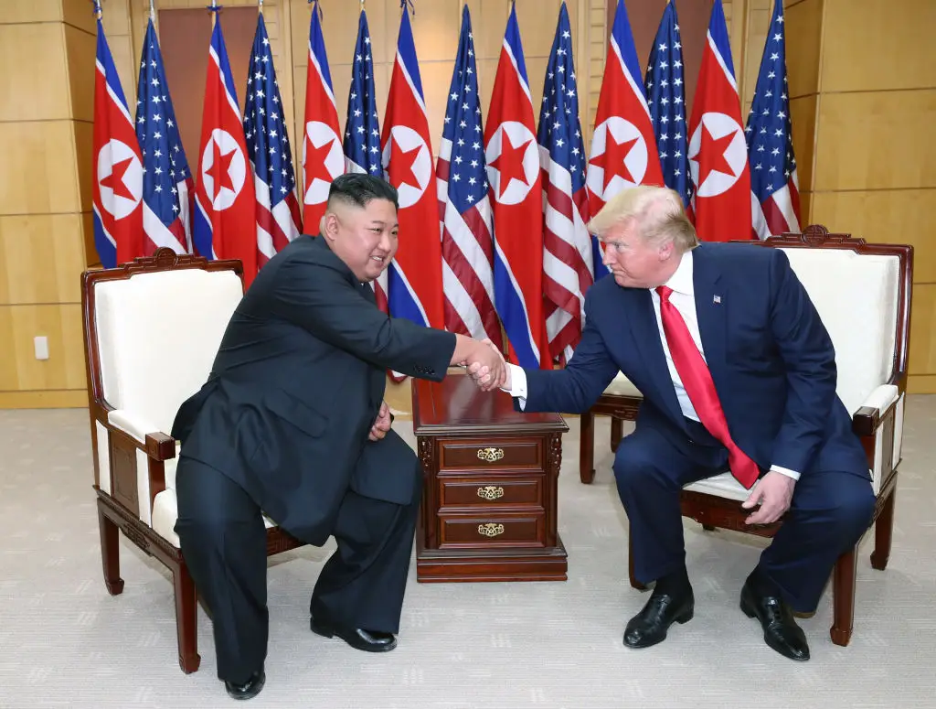 North Korea have poured cold water on Donald Trump's suggestion the leaders could meet later in the year. (Handout photo by Dong-A Ilbo via Getty Images/Getty Images)