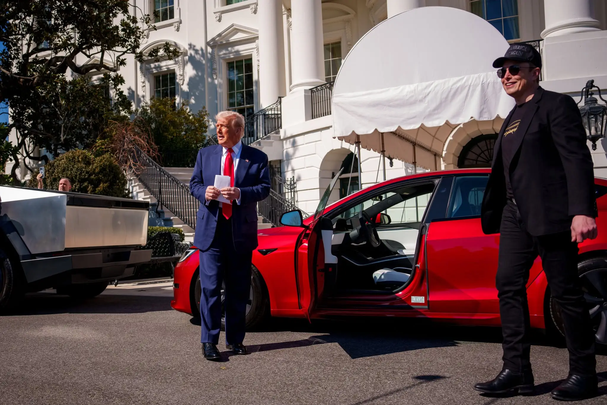 Donald Trump supported Elon Musk's 'baby' (Andrew Harnik/Getty Images)