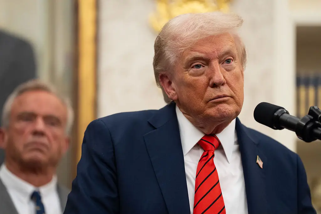 Trump told reporters 'we have an Insurrection Act for a reason' (Sarah L. Voisin/The Washington Post via Getty Images)