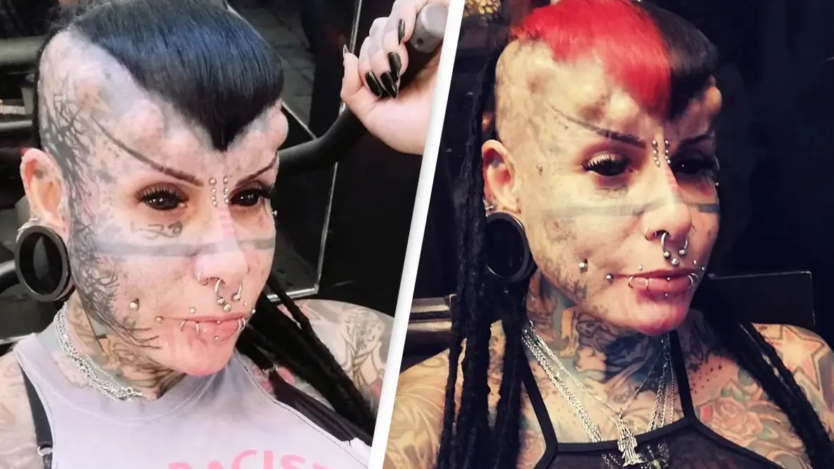 Woman who has entire body covered in tattoos to become a 'vampire' issues warning to others