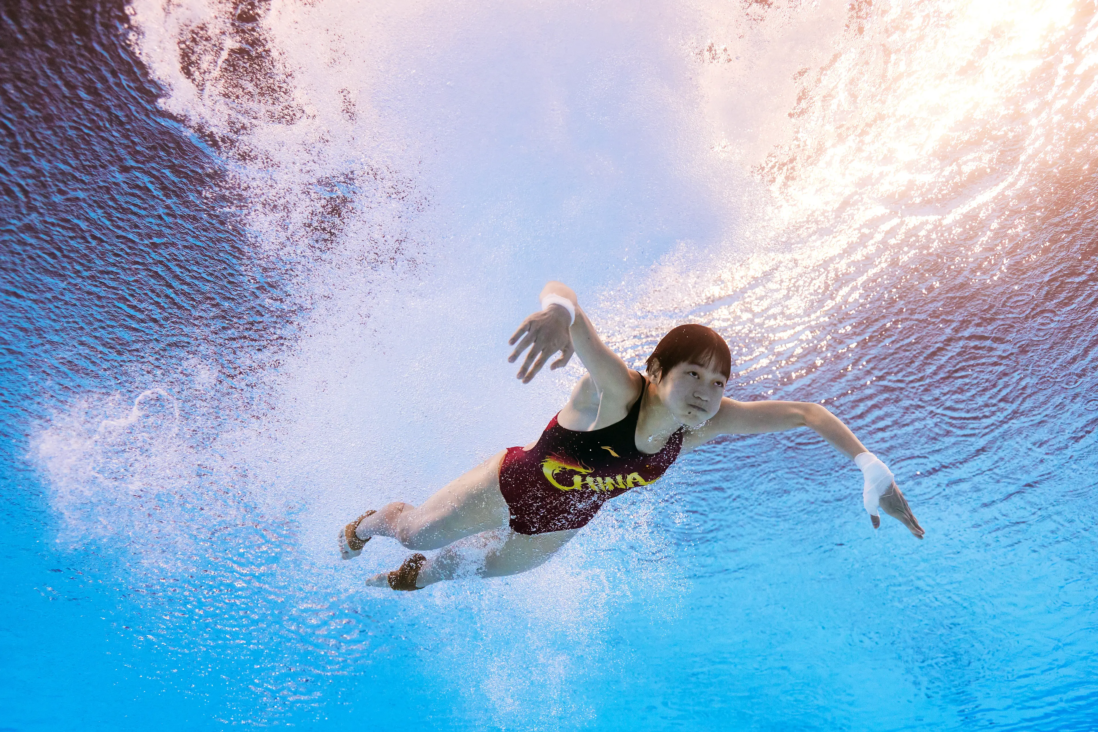Quan Hongchan won gold at the 2024 Paris Games (Clive Rose/Getty Images)