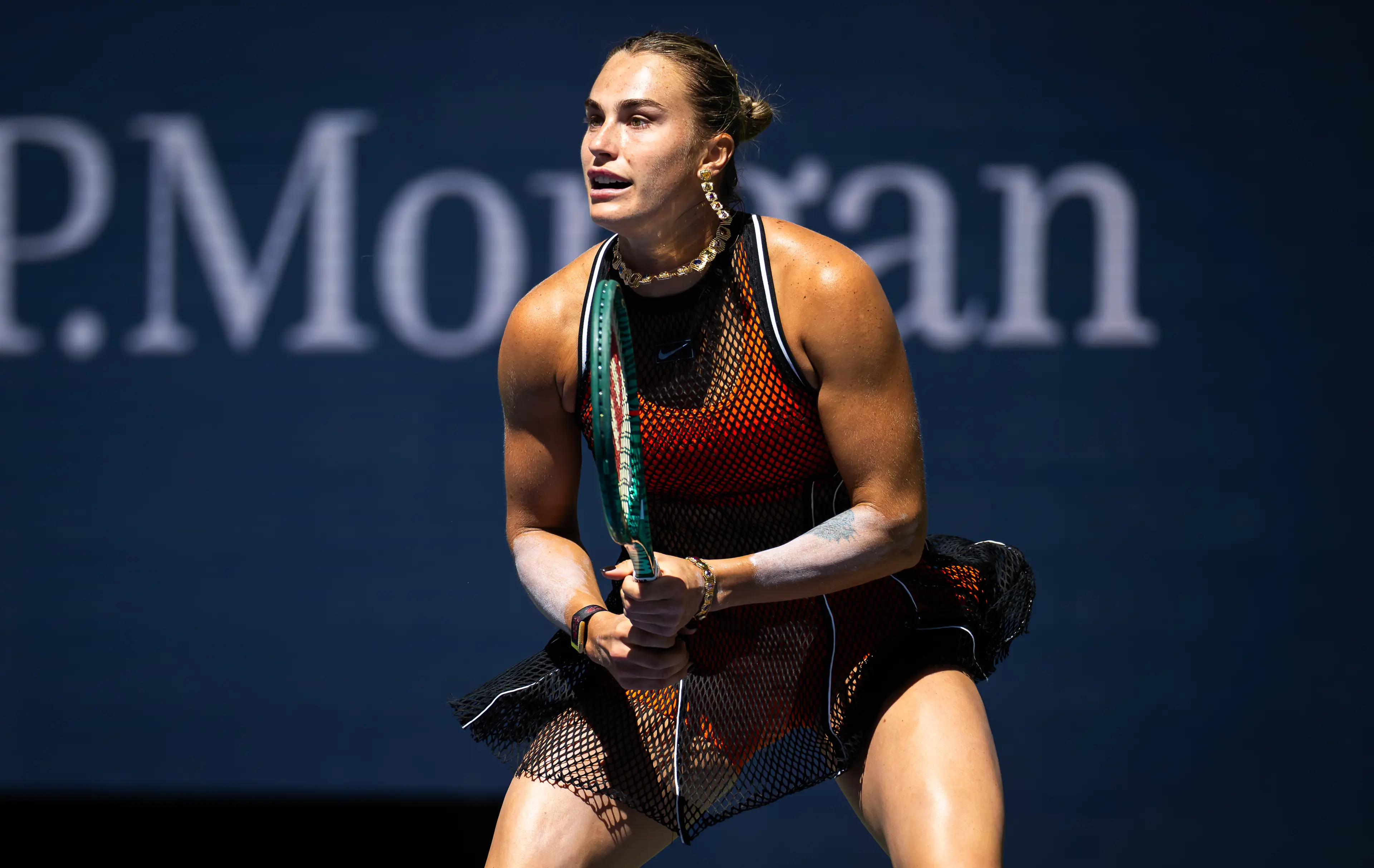 Aryna Sabalenka's outfit caused a stir at the US Open. (Robert Prange/Getty Images)