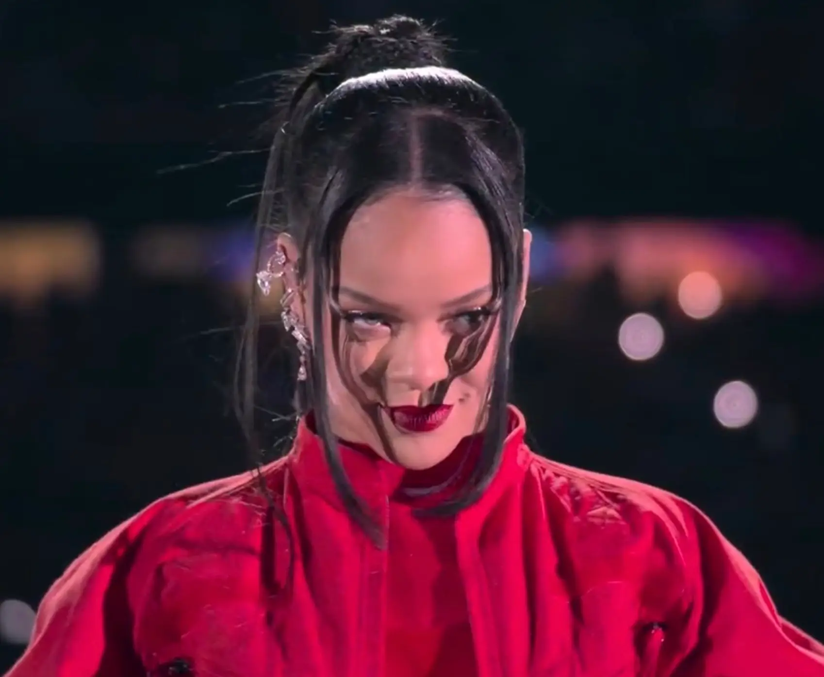 Rihanna blew the roof off the stadium during her halftime show.