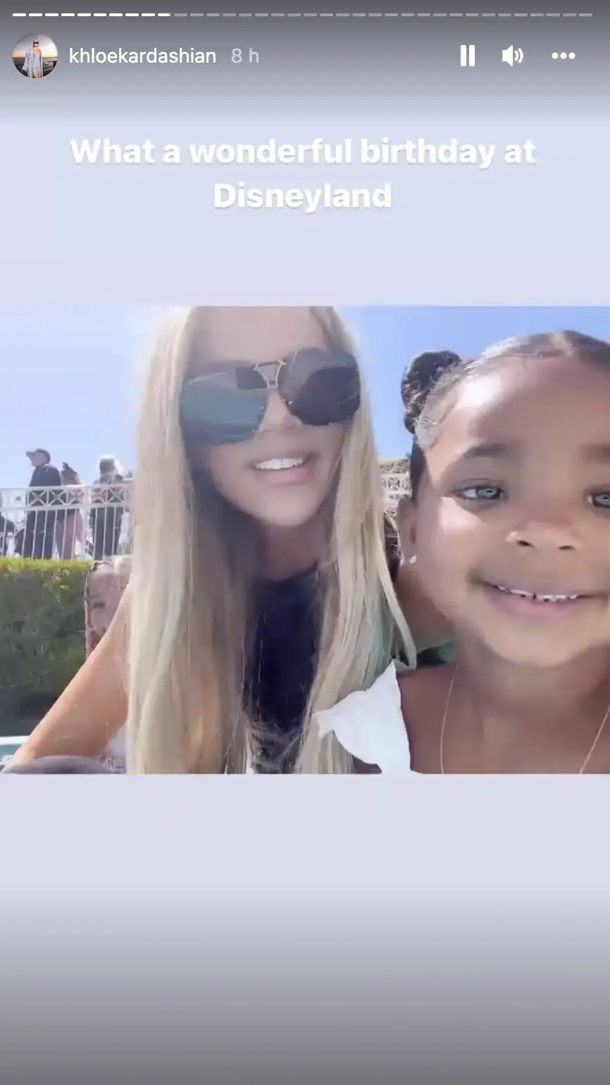 ay saying it's her daughter's first time at Disneyland.