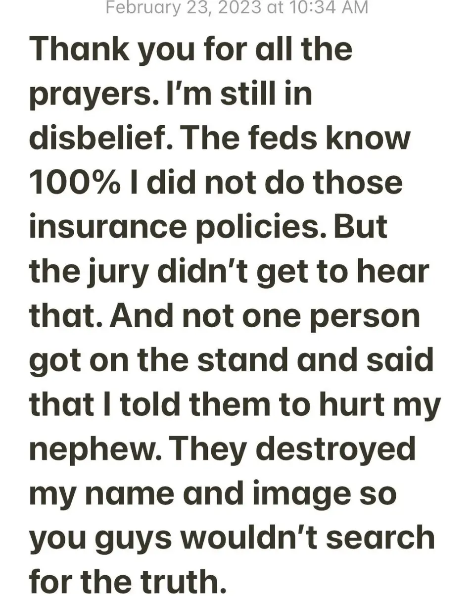Norman protested his innocence on Instagram last week.