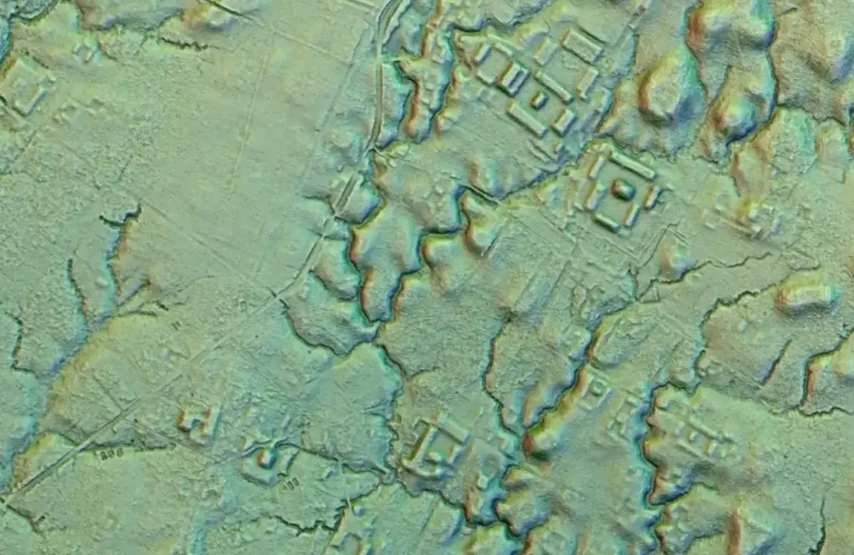 Researchers used laser sensors to spot the cities.