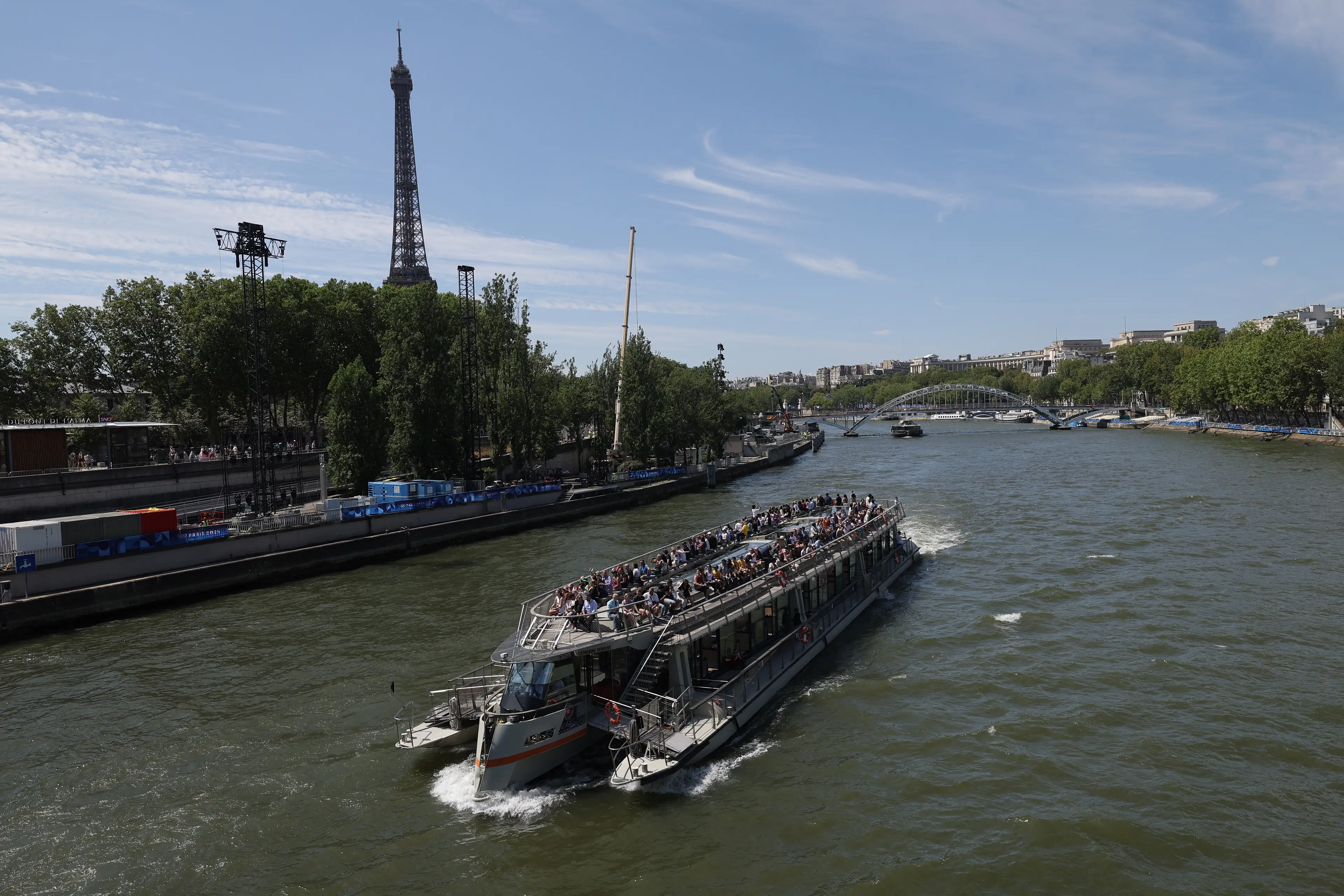 Over €1 billion was spent cleaning up the river. (VALENTINE CHAPUIS/AFP via Getty Images)