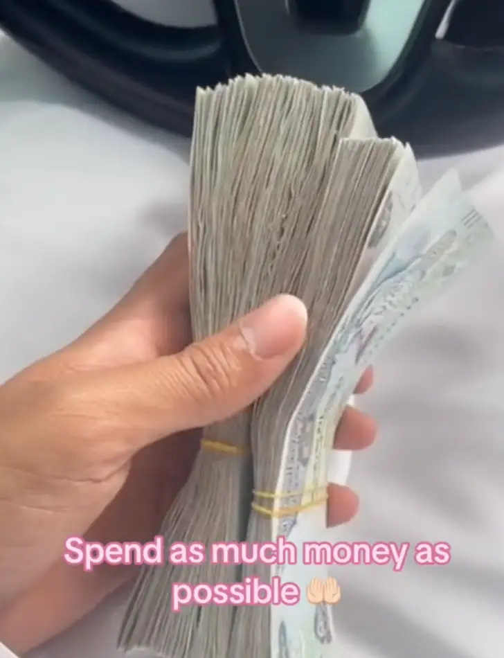 Soudi has previously spoken about the 'requirement' to spend as much money as possible. (TikTok/@soudiofarabia)