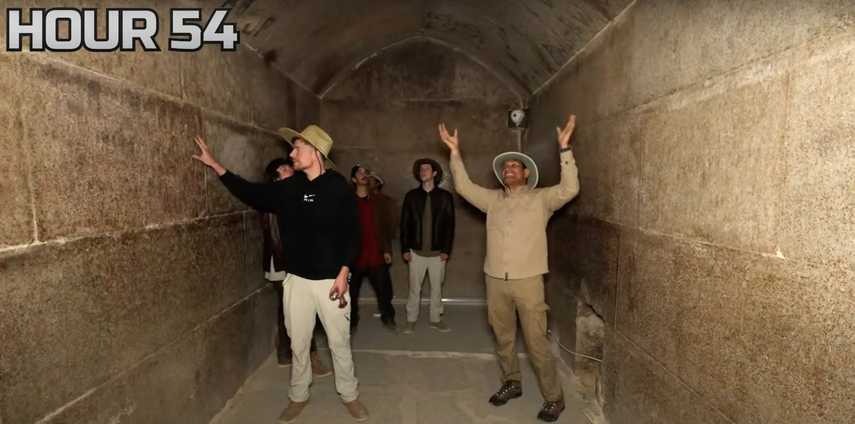 Fans were left in awe by what the Pyramids looked like on the inside (YouTube/MrBeast)