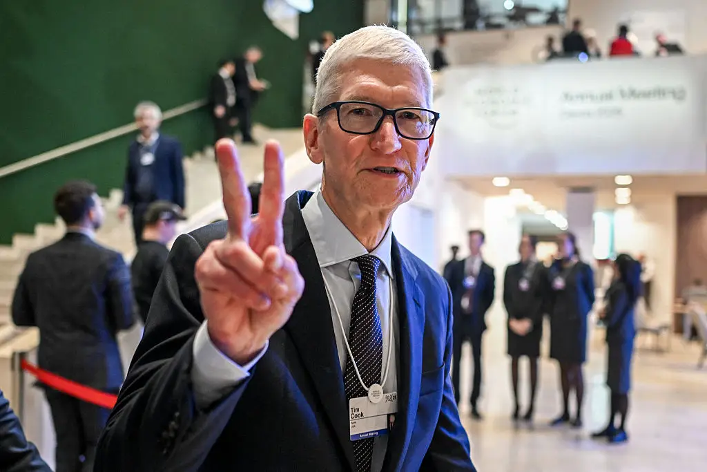 Tim Cook recently announced his departure from Apple (Photo by Fabrice COFFRINI / AFP via Getty Images)