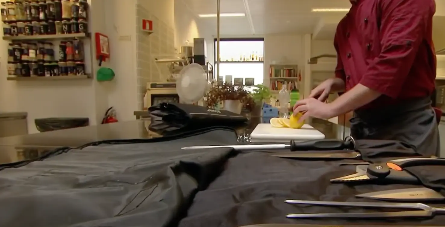 Inmates are allowed to handle knives if they're learning about cookery.