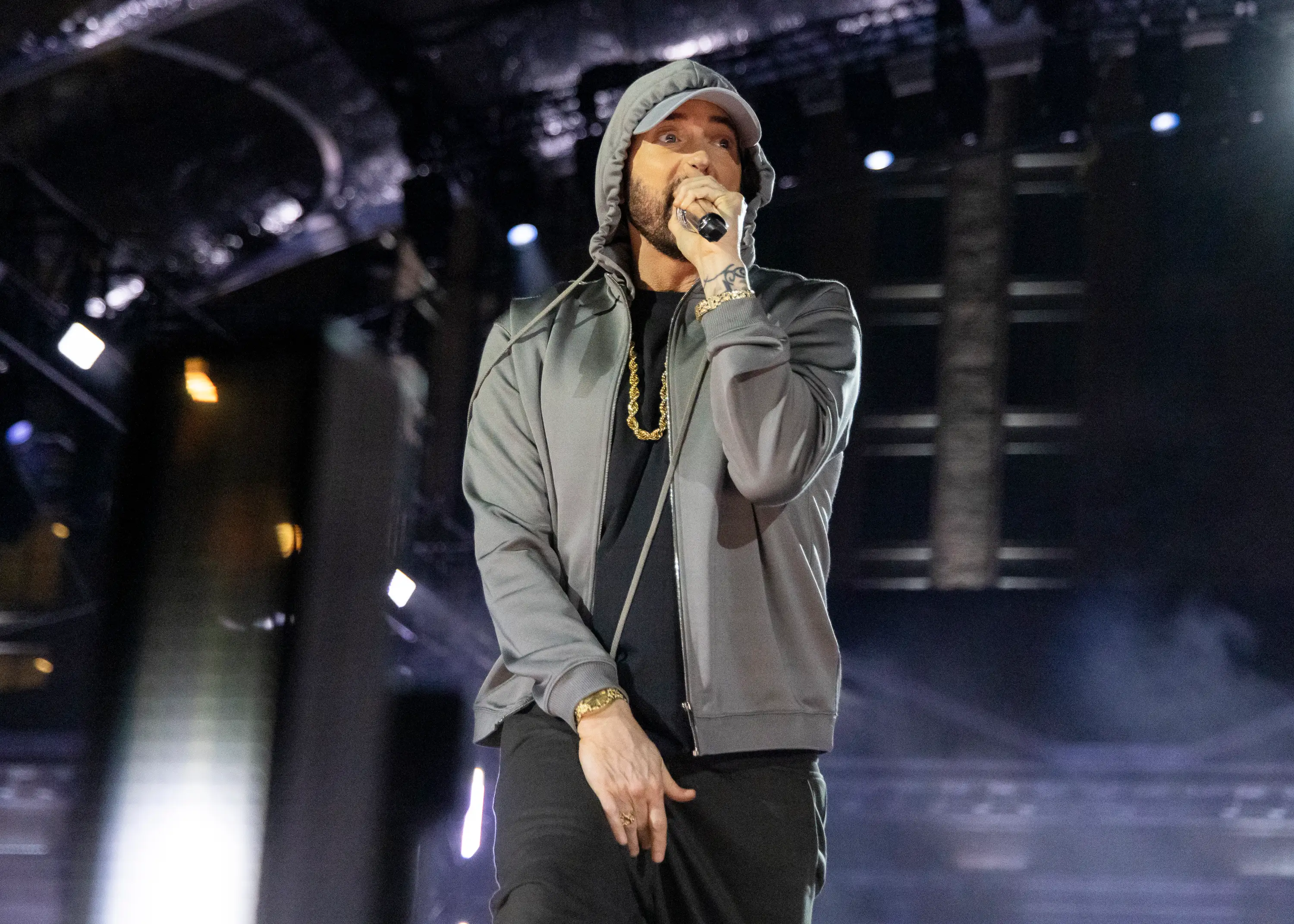 Eminem voiced his views on the body-positive movement in his song Road Rage.(Scott Legato/Getty Images)