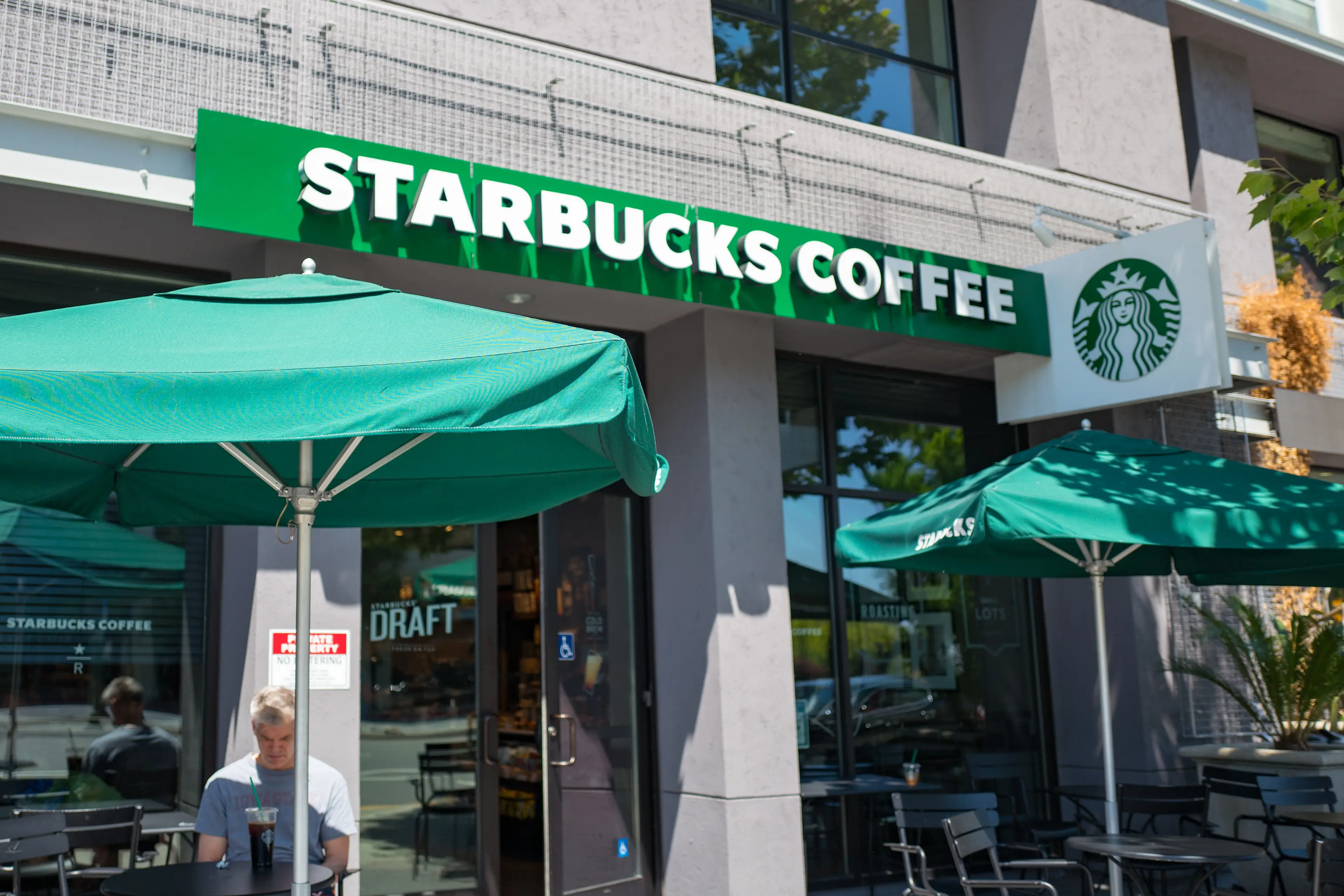 Staff at Starbucks at a branch in Corpus Christi, Texas have been praised on social media (Smith Collection/Gado/Getty Images)