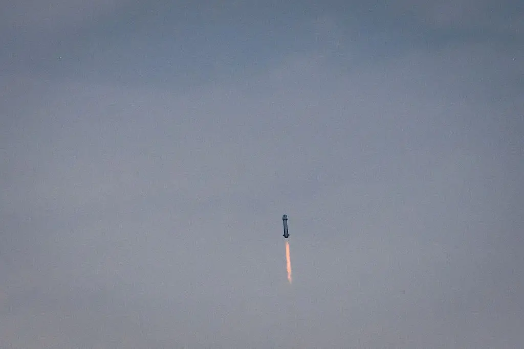 The capsule successfully orbited space for 11 minutes (Justin Hamel/Getty Images)