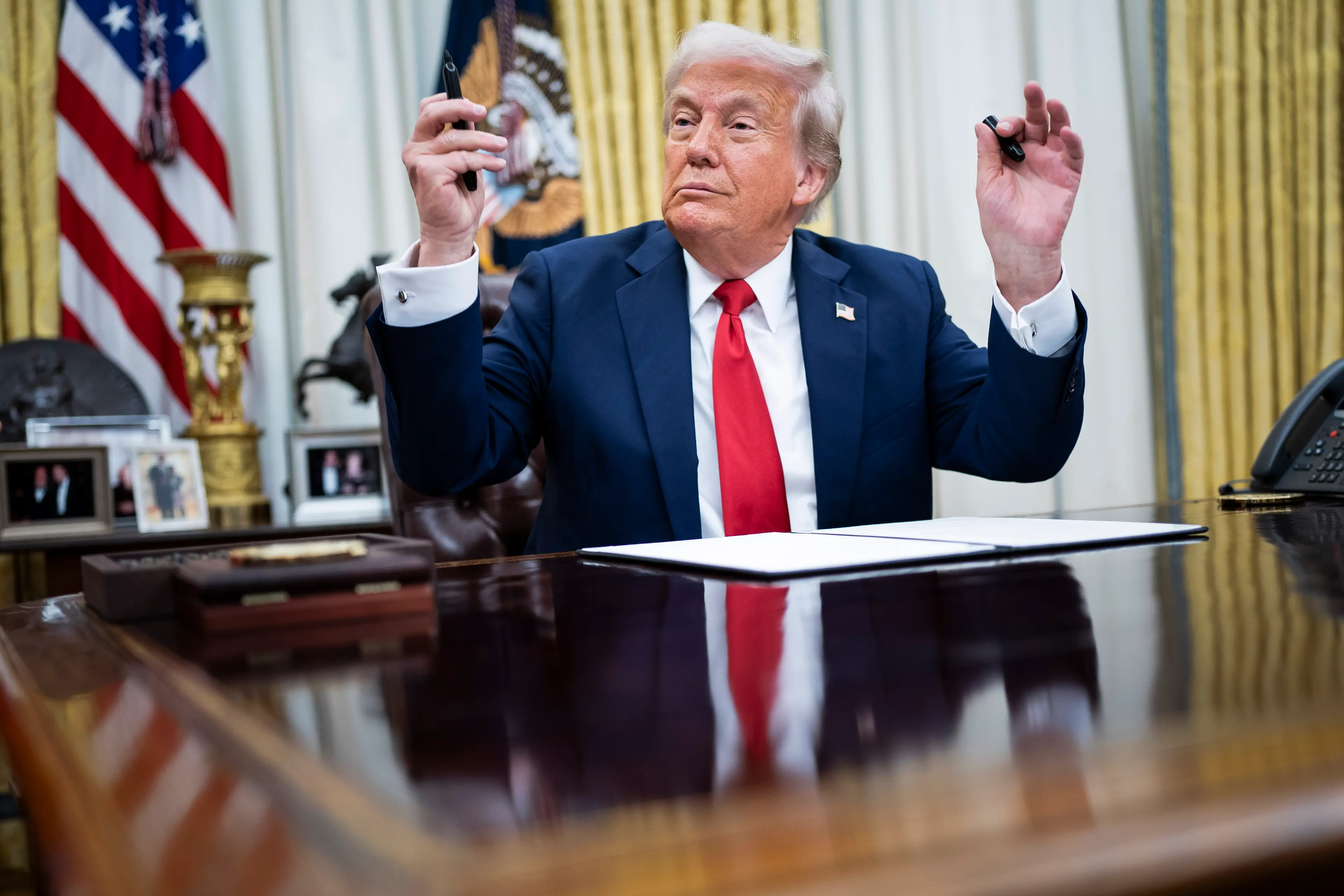 The Trump administration has admitted to a mistake being made due to an 'administrative error' (Jabin Botsford/The Washington Post via Getty Images)