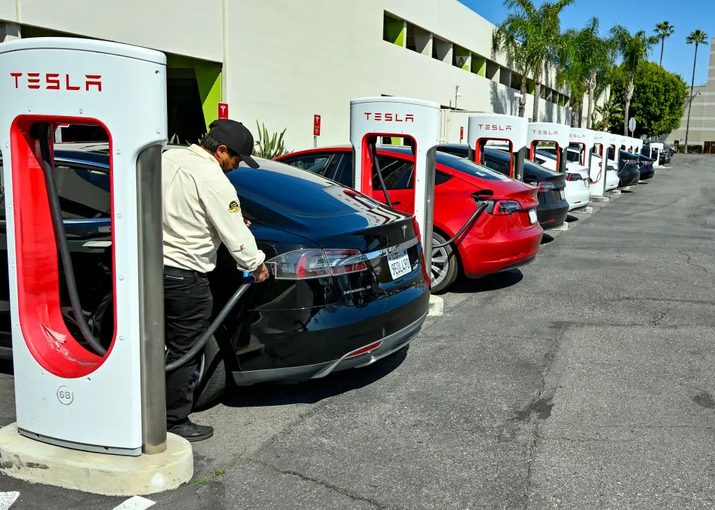 Tesla delivered over 830,000 cars in the first half of 2024 (Jeff Gritchen/MediaNews Group/Orange County Register via Getty Images)