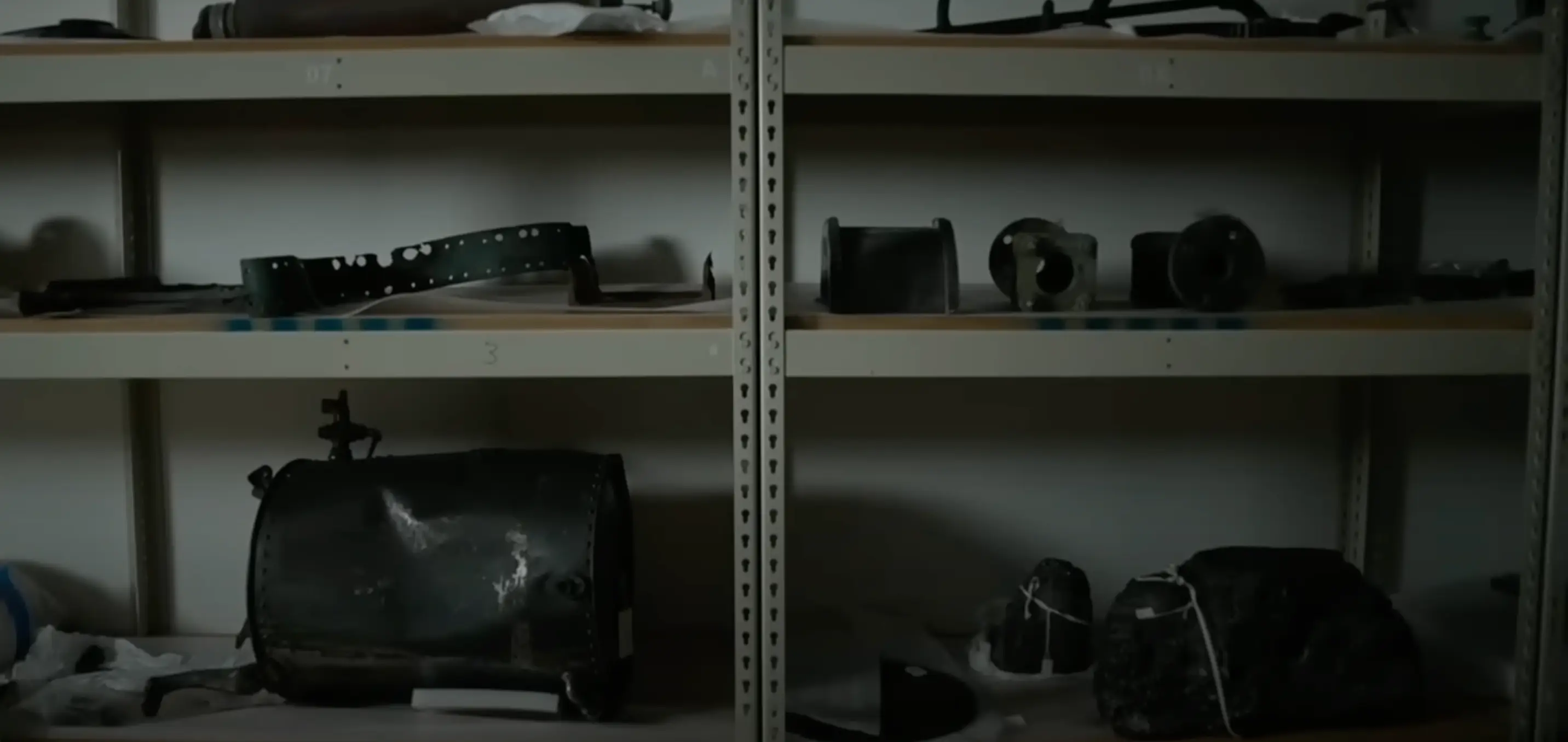 The warehouse has thousands of items stored on its shelves. (BBC News)