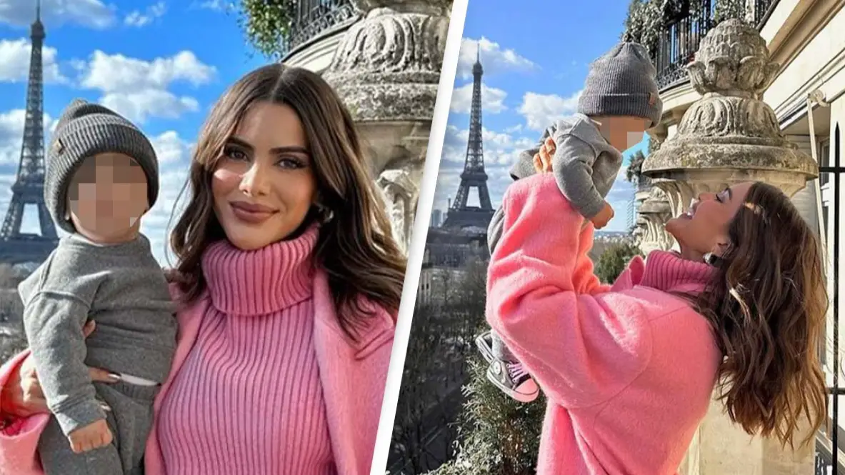 Mom called out for taking picture with her baby on balcony ledge