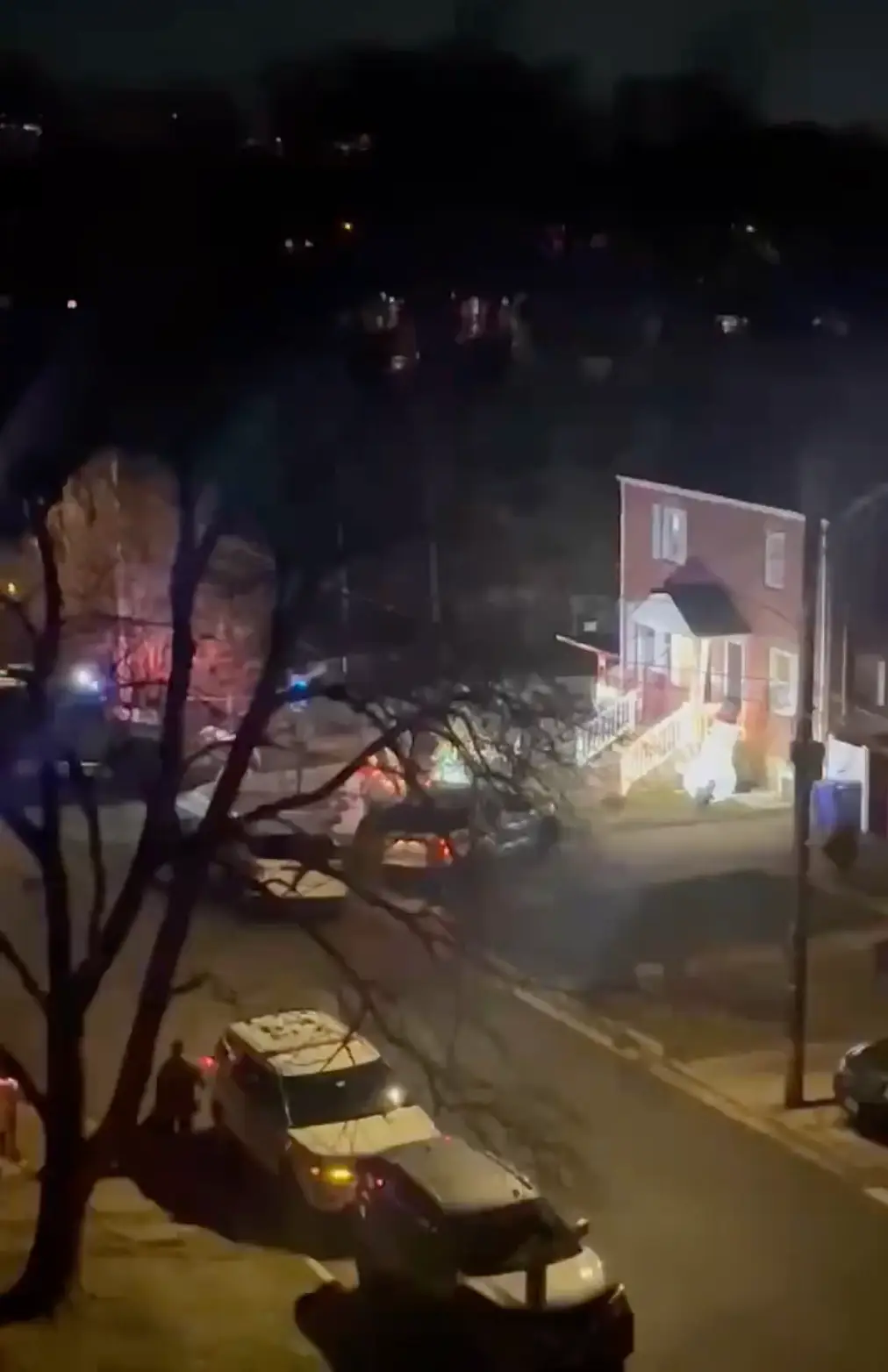 Police in Arlington County, Virginia had said that someone had been firing a flare gun from inside the home.