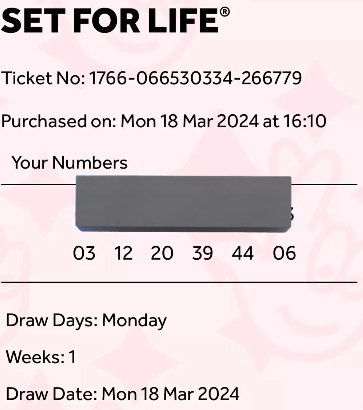 Another woman was just inches away from becoming a winner.