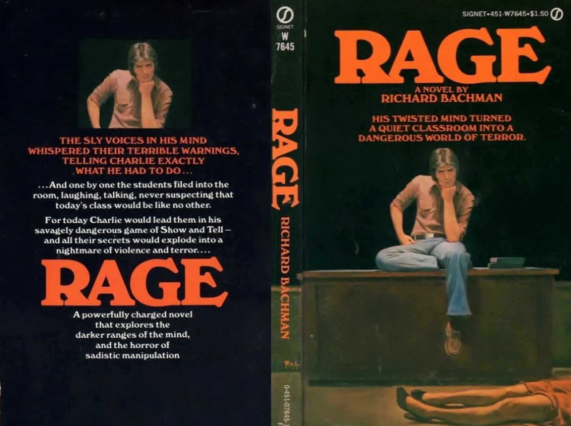 Stephen King penned Rage while he was still in high school (Signet / New American Library)
