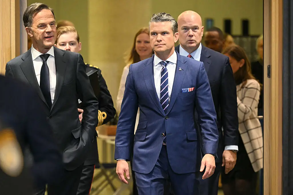 Pete Hegseth delivers a stark warning to Russia during tense NATO talks (NICOLAS TUCAT/AFP via Getty Images))