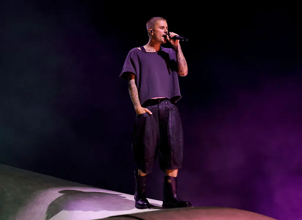 Justin Bieber will co-headline the historic first World Cup final halftime show. (Kevin Mazur/Getty Images for Coachella)