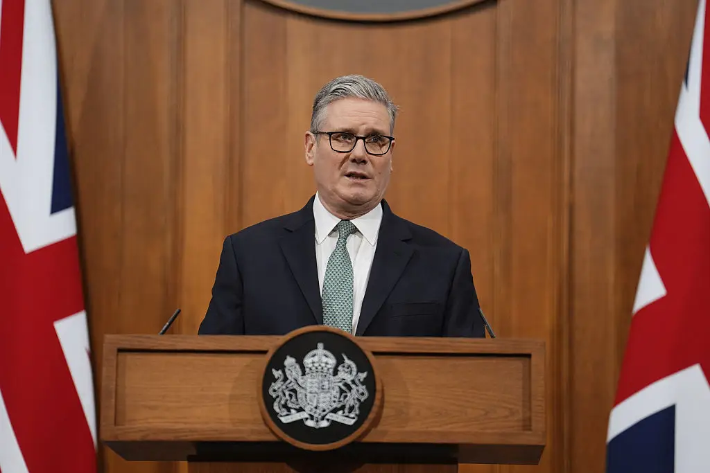 Kier Starmer is now under immense pressure from Donald Trump  (Photo by Jordan Pettitt - WPA Pool/Getty Images)