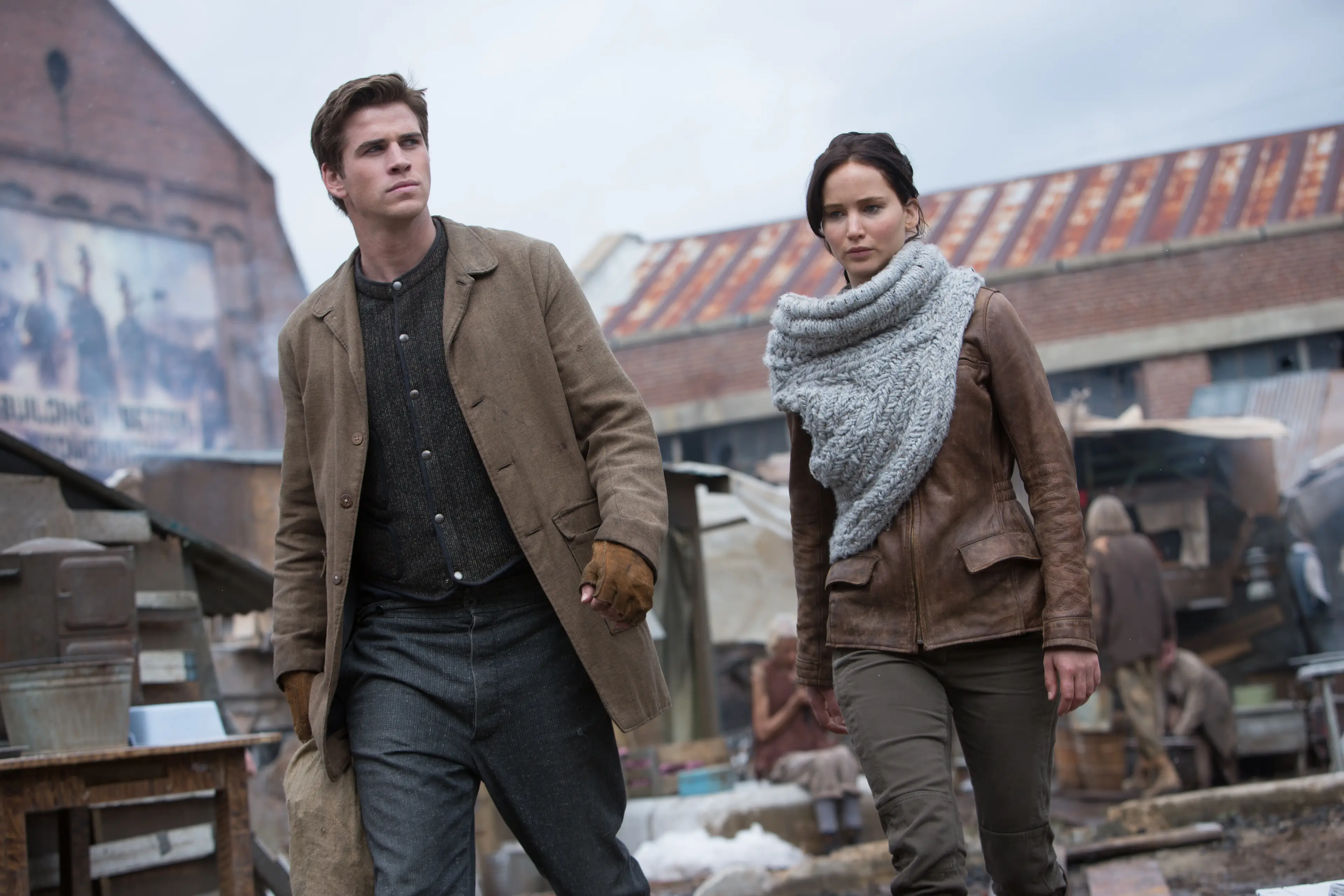 Liam Hemsworth and Jennifer Lawrence starred in The Hunger Games together (Murray Close/Getty Images)