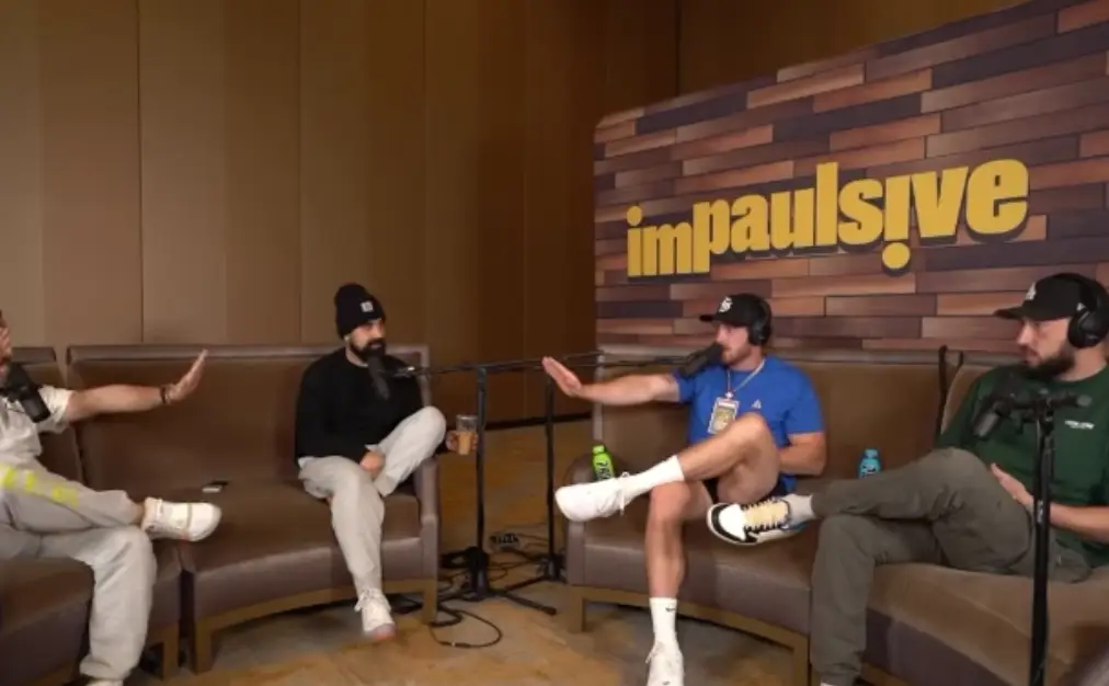 Logan Paul being interviewed about his father.