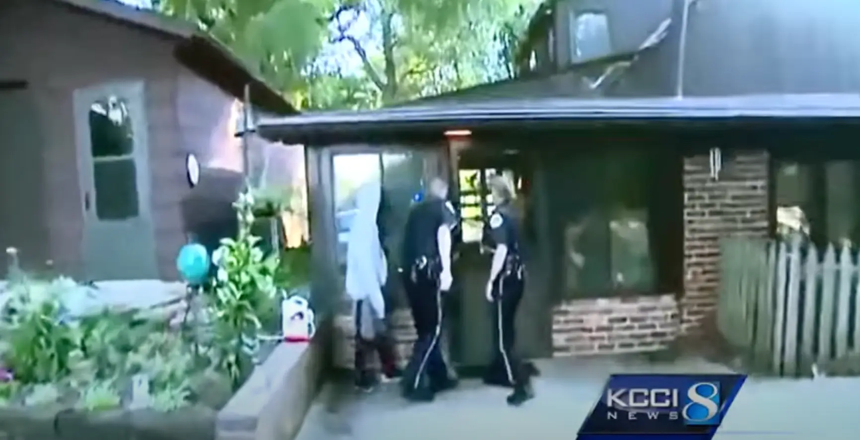 Makuey was captured on camera lingering outside the crime scene.