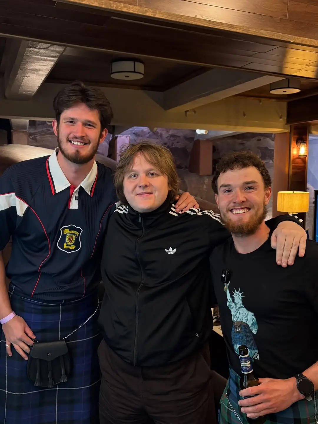 Craig has even met a famous Scot along the way (Supplied)