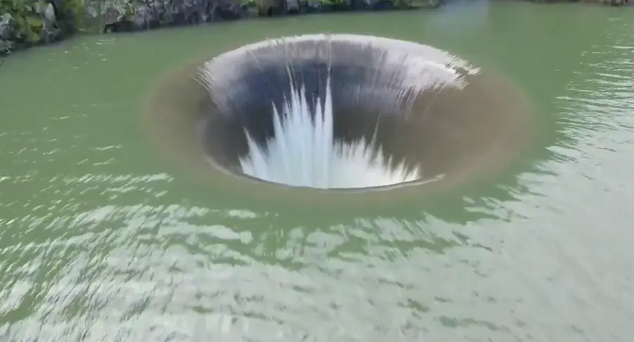 It's not someplace you'd like to get too close to. (YouTube/NorCal H.I.D. Matt Casias)