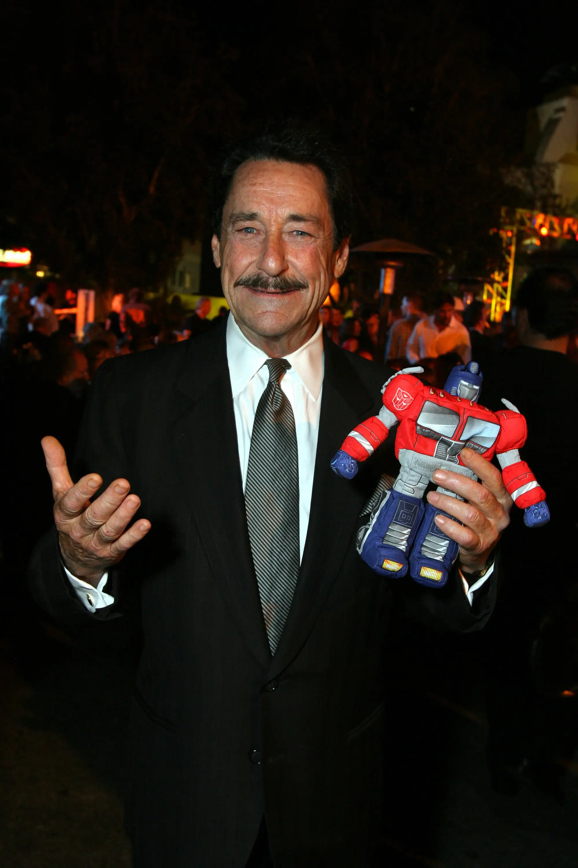 He was best know for voicing Optimus Prime and Eeyore. (Eric Charbonneau/WireImage for Paramount Pictures - CA)