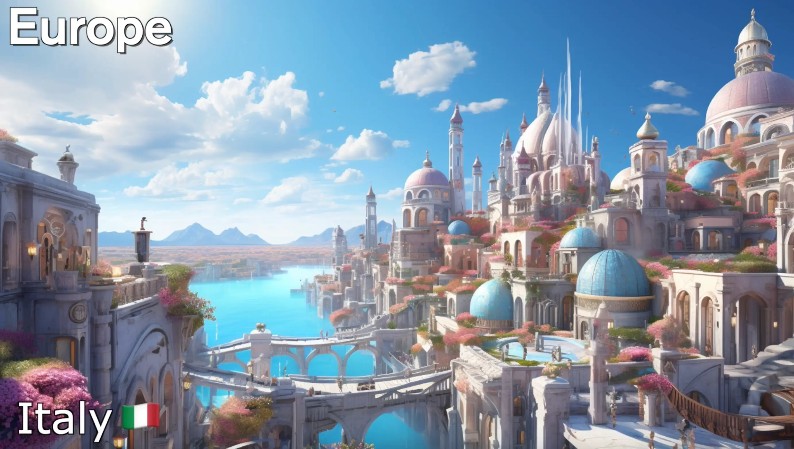 Italy is all piled up.