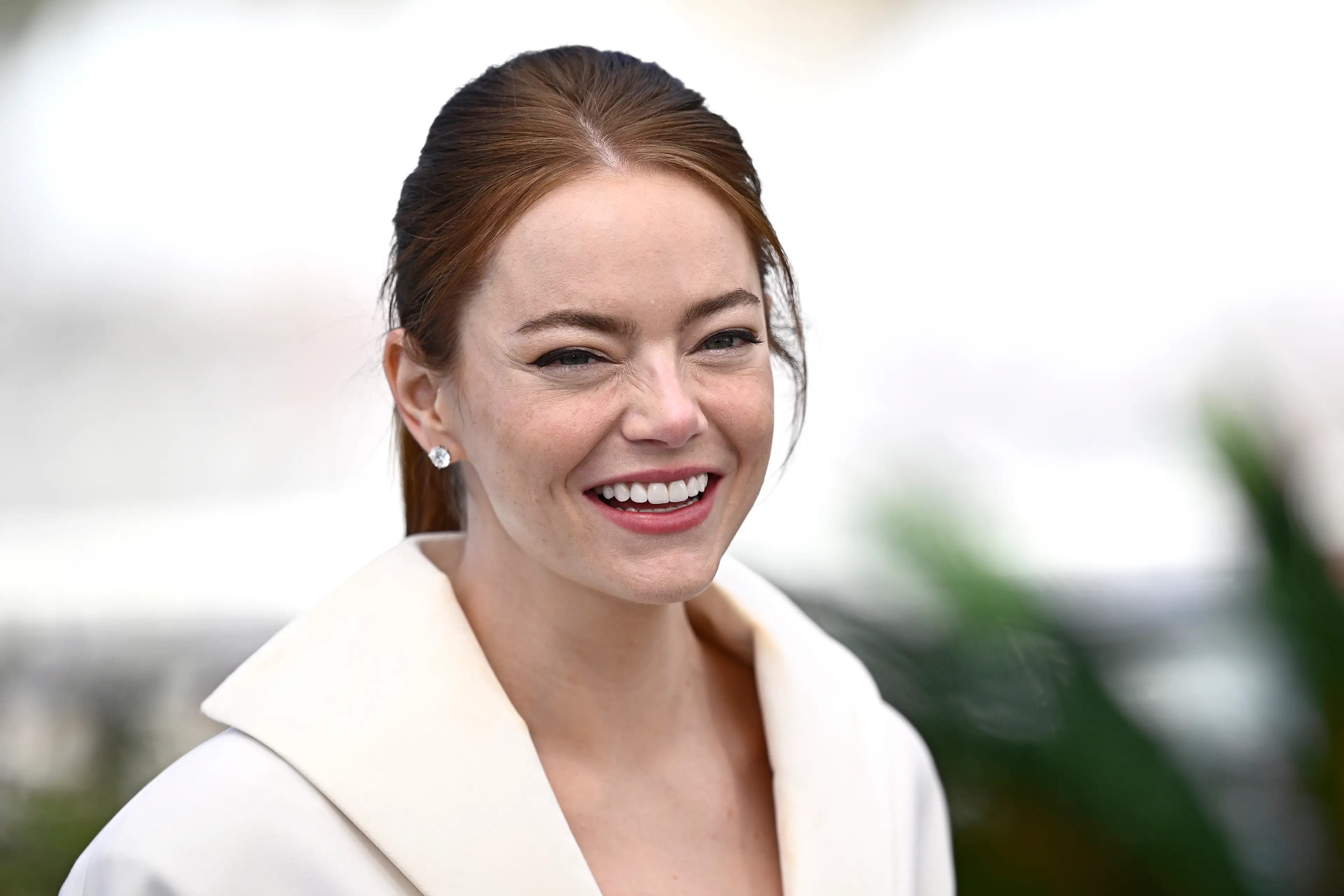 Emma Stone has praised a reporter. (Gareth Cattermole/Getty Images)