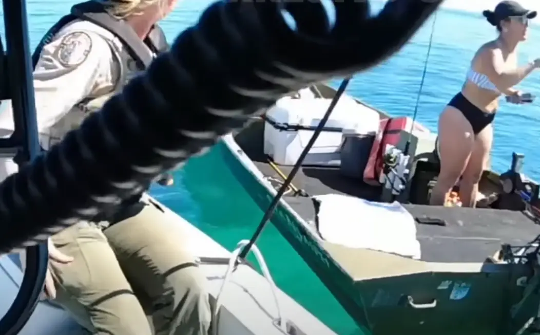 The officers came across the couple out on the water. (Florida Fish and Wildlife Commission)