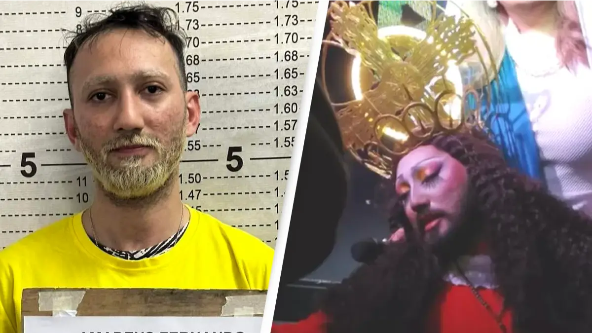 Drag artist arrested and held on bail after performing as Jesus Christ