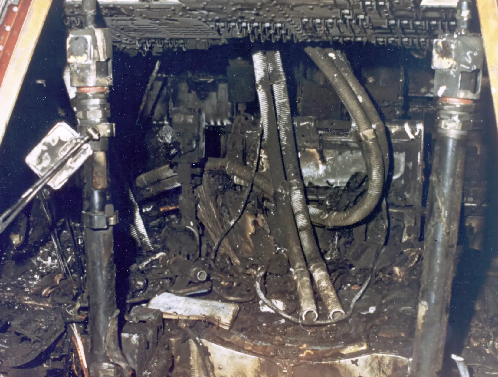 The fire killed all three astronauts.