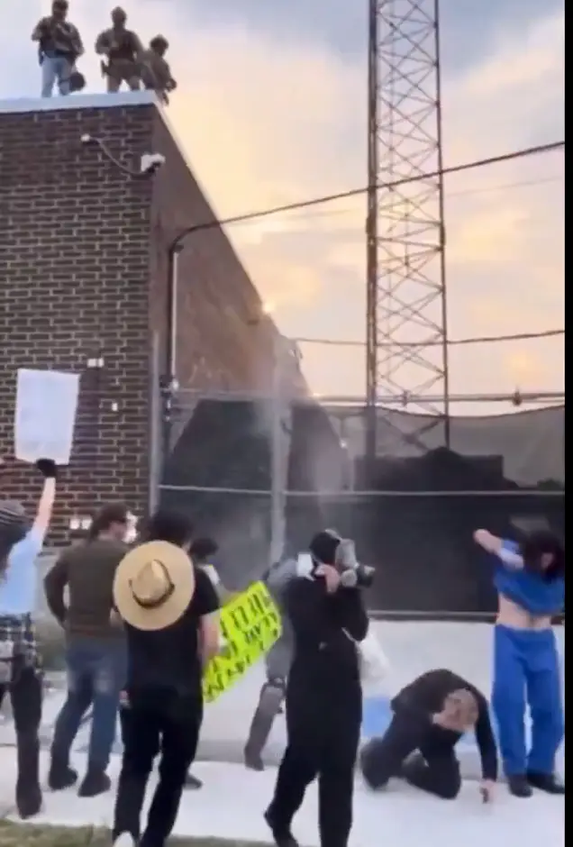 Black argued that he was given no warning before being shot at (Aaron Reichlin-Melnick/Twitter)